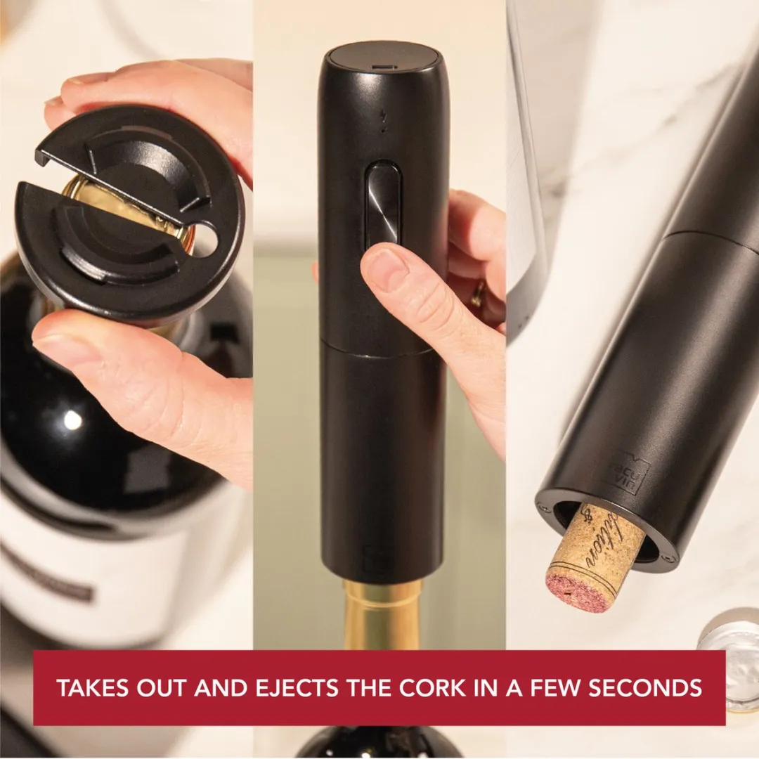 VacuVin Electric Wine Opener 91004606 - Zwart