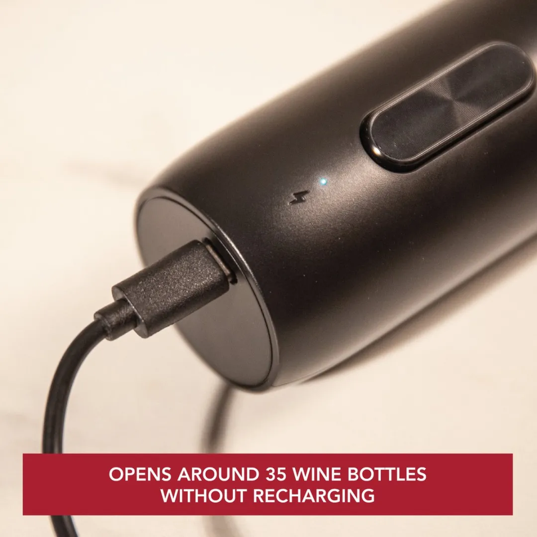 VacuVin Electric Wine Opener 91004606 - Zwart