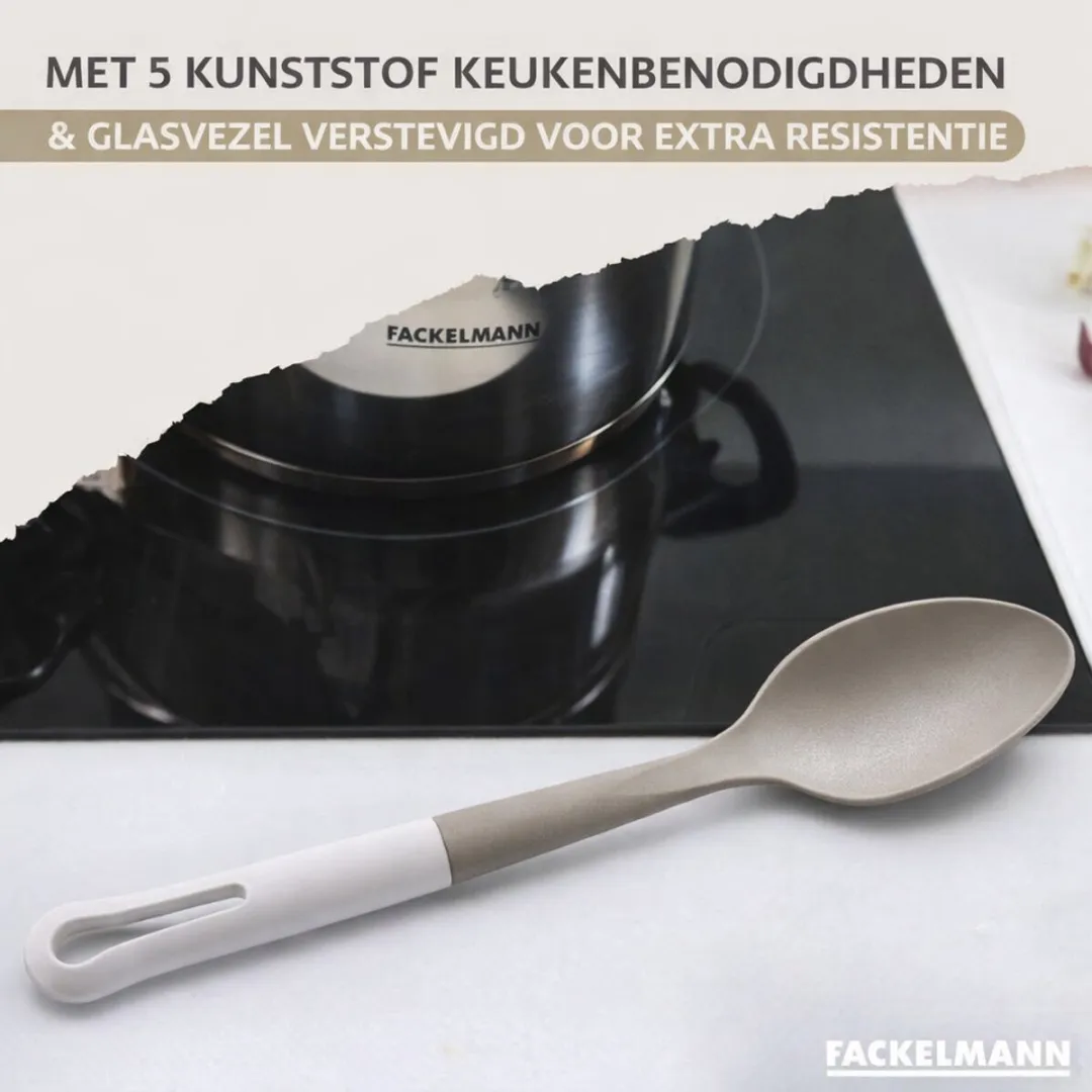Fackelmann 9222150B88 Kookset RVS - 4 Pannen & 3 Potten - Zwart/Groen