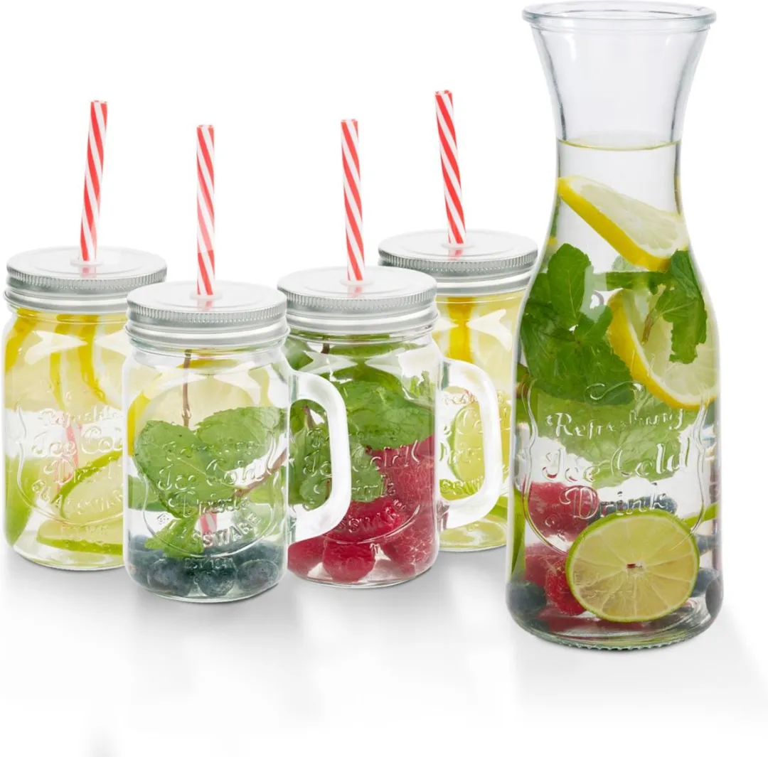Alpina Drinkglazen & Waterkan Set