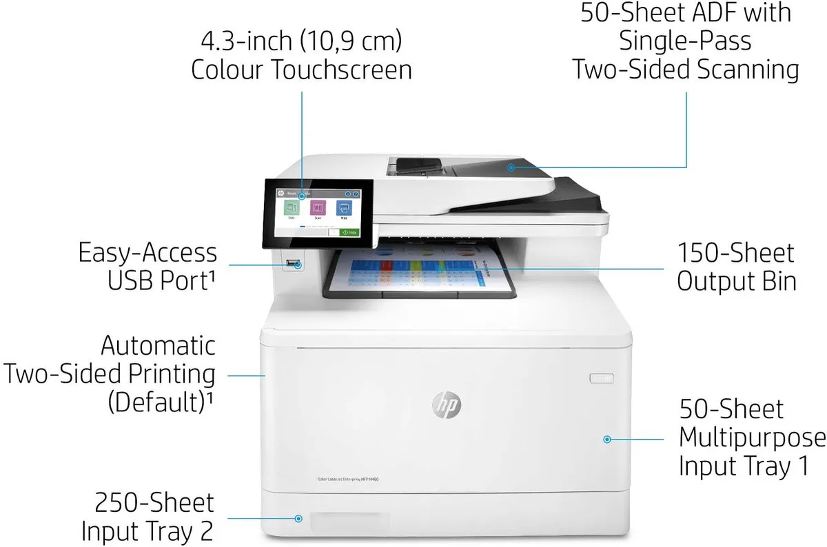HP Color LaserJet Enterprise M480f MFK - 4 Kleuren - 150 Vel