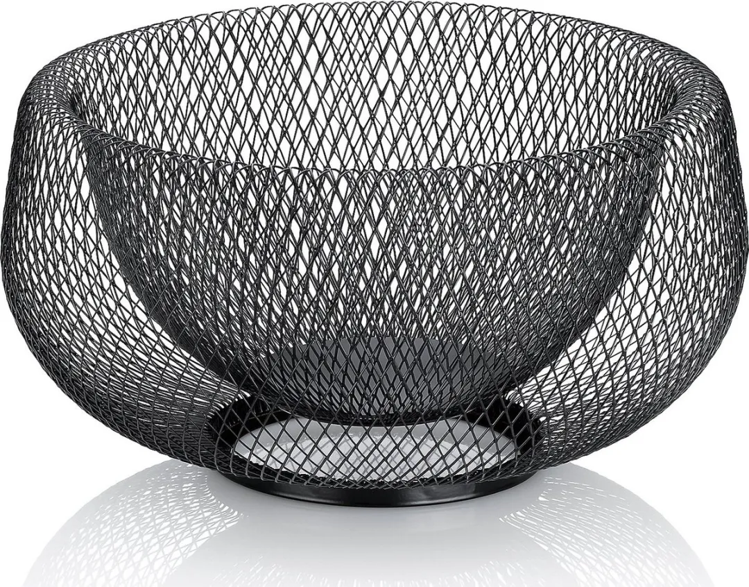 Kela Marlo Fruitmand Metaal Ø28.5cm - Zwart