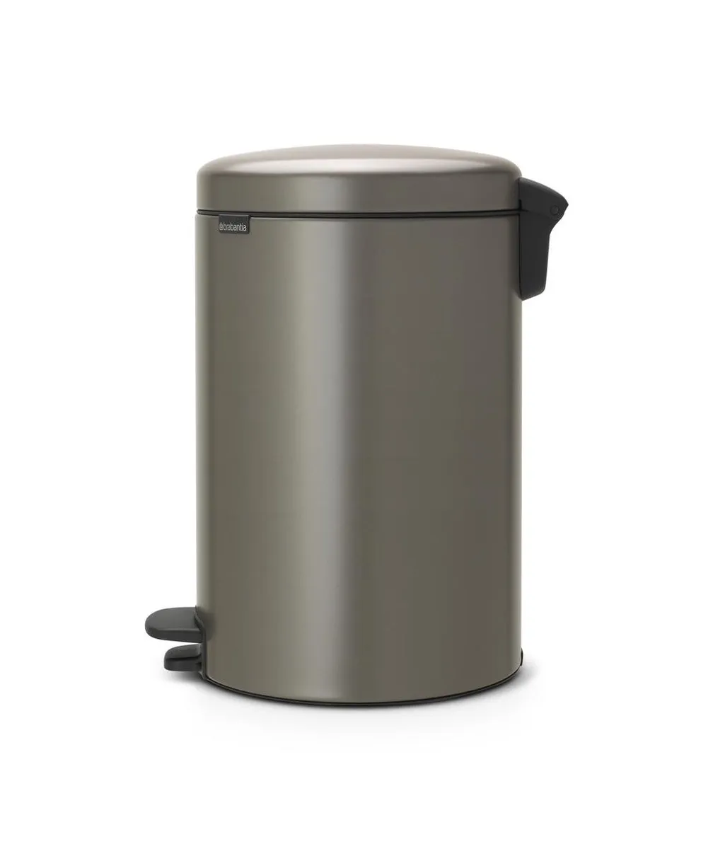 Brabantia NewIcon Prullenbak 20L - Platinum