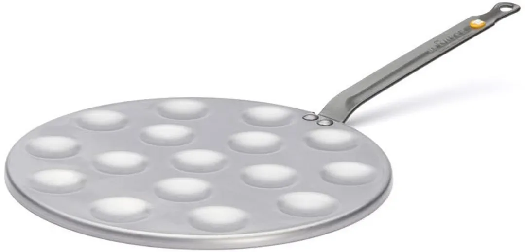 DeBuyer Mineral B Poffertjespan 27cm - 16 Poffertjes - Zilver