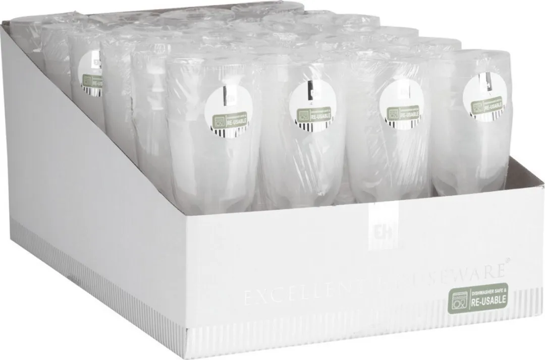 Excellent Houseware Wijnglazen 4x - 160ml - Transparant