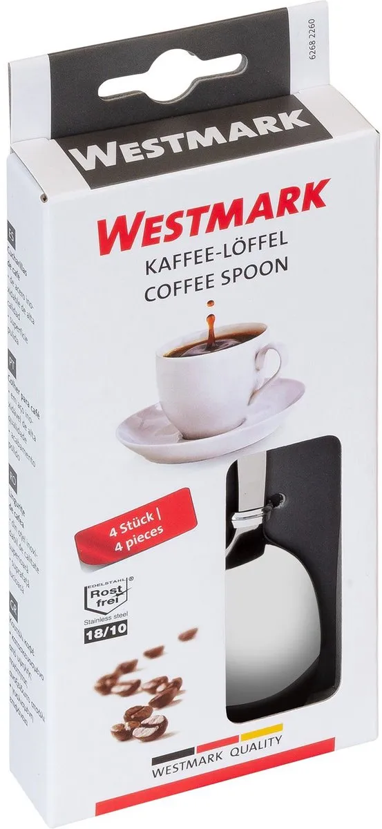 Westmark Coffee Spoon 4-delig - 14cm - 18/10 RVS - Zilver