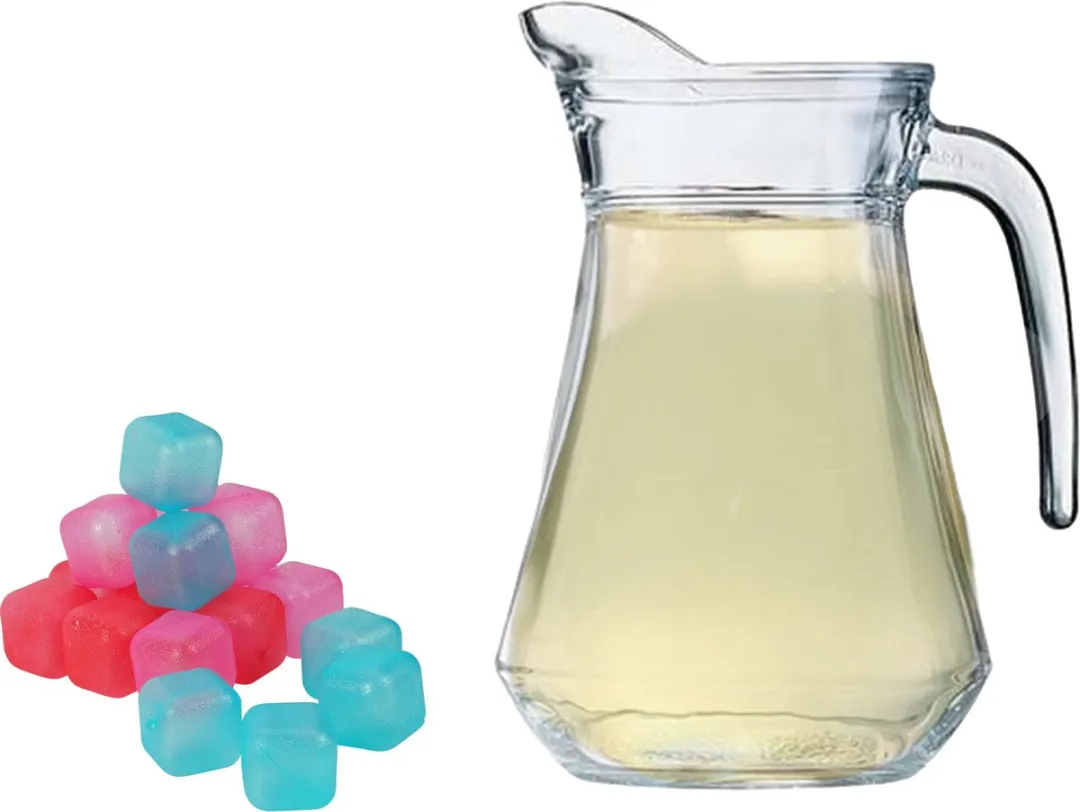 Luminarc Glazen Schenkkaraf 1300ml - met 18x ijsklontjes