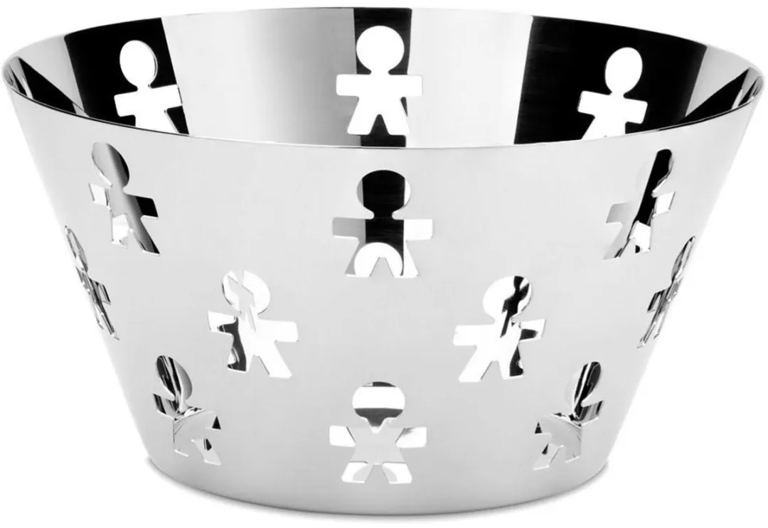 Alessi Girotondo Schaal AKK05 - Zilver - Ø23cm