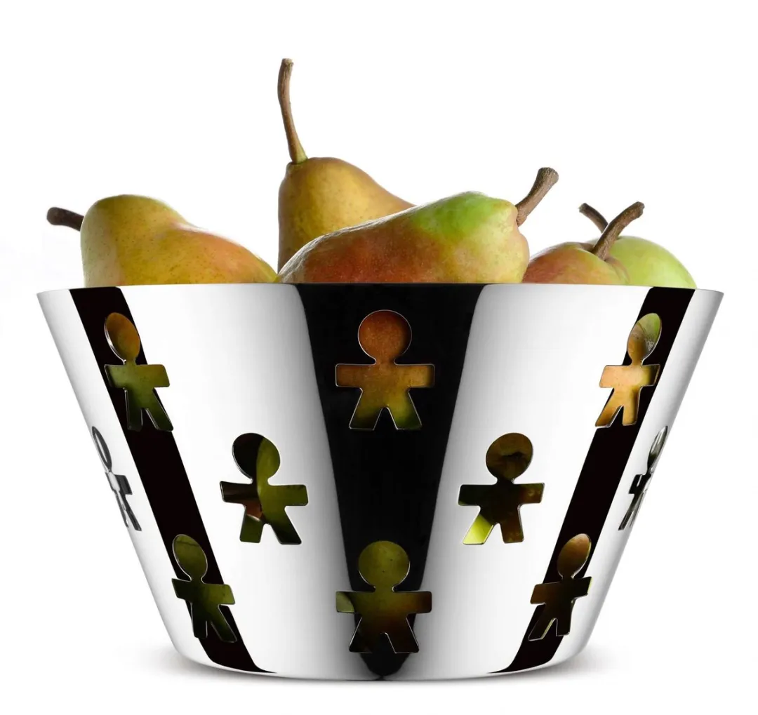 Alessi Girotondo Schaal AKK05 - Zilver - Ø23cm