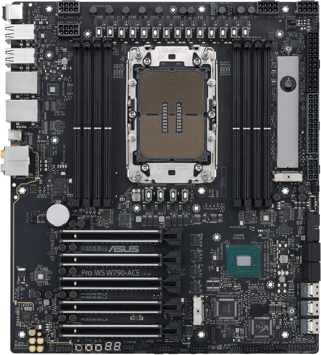 ASUS PRO WS W790-ACE Moederbord - Intel W790 - LGA 4677 - afbeelding 6 van 6