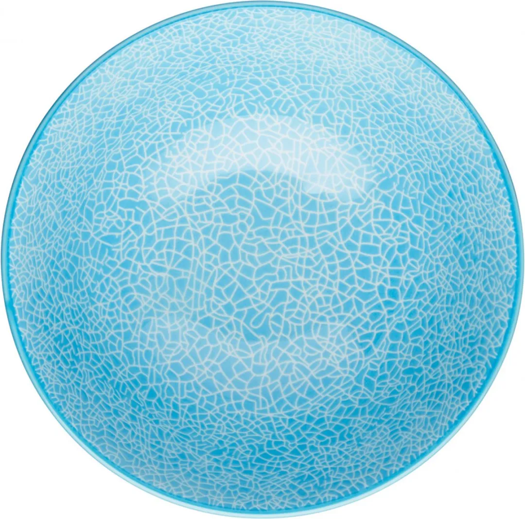 KitchenCraft Kom Mozaïek Effect 15,7cm - Blauw/Rood
