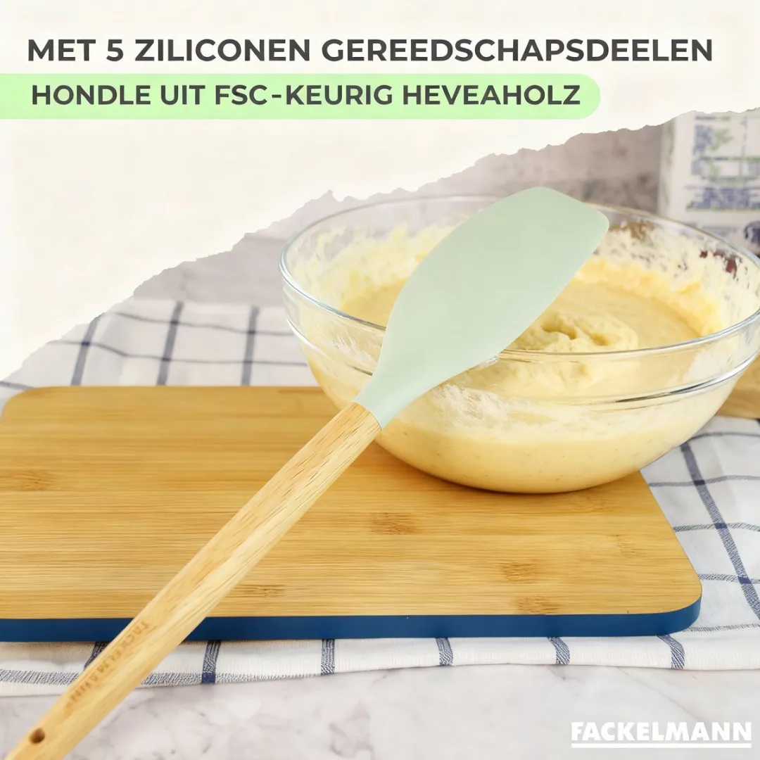 Fackelmann 9201950B88 Kookset - 5-delig + 5 keukengerei - Roestvrij staal