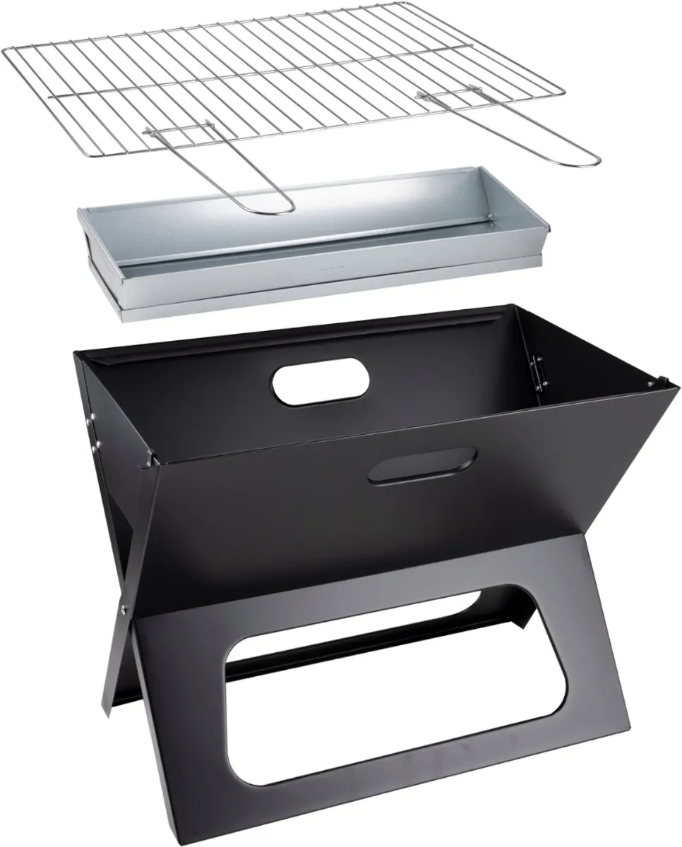 Alpina Tafel BBQ Houtskool 30cm - Zilver