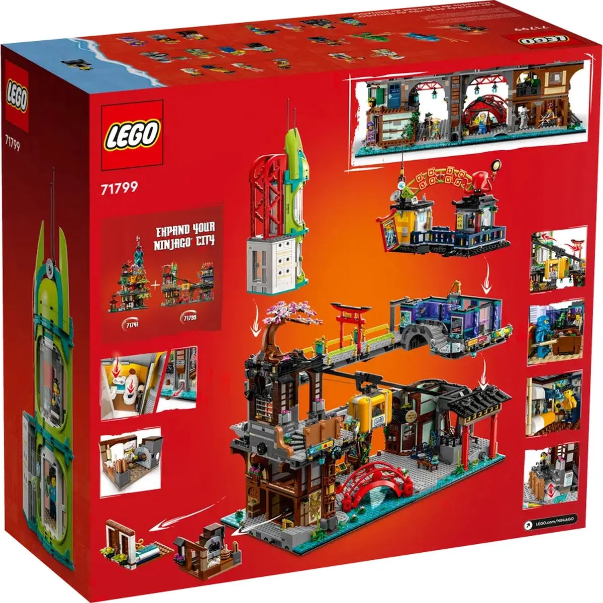 LEGO Ninjago City Markets 71799 - 6163 Stukken