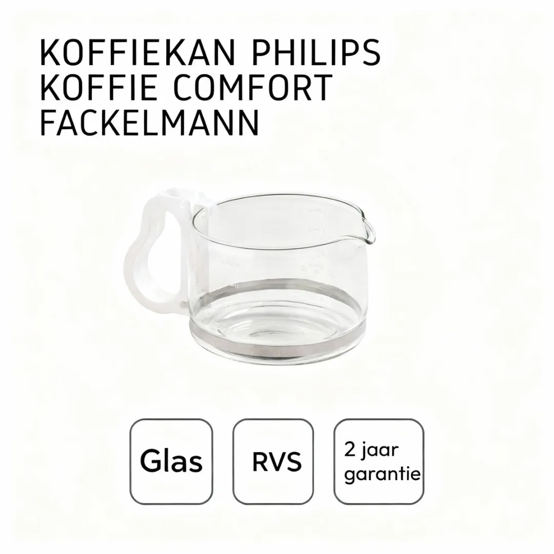 Fackelmann Koffiekannetje 2002350 - 1000ml - Transparant