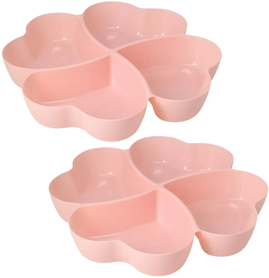 Excellent Houseware Snackschaal Roze - 2x Ø32cm