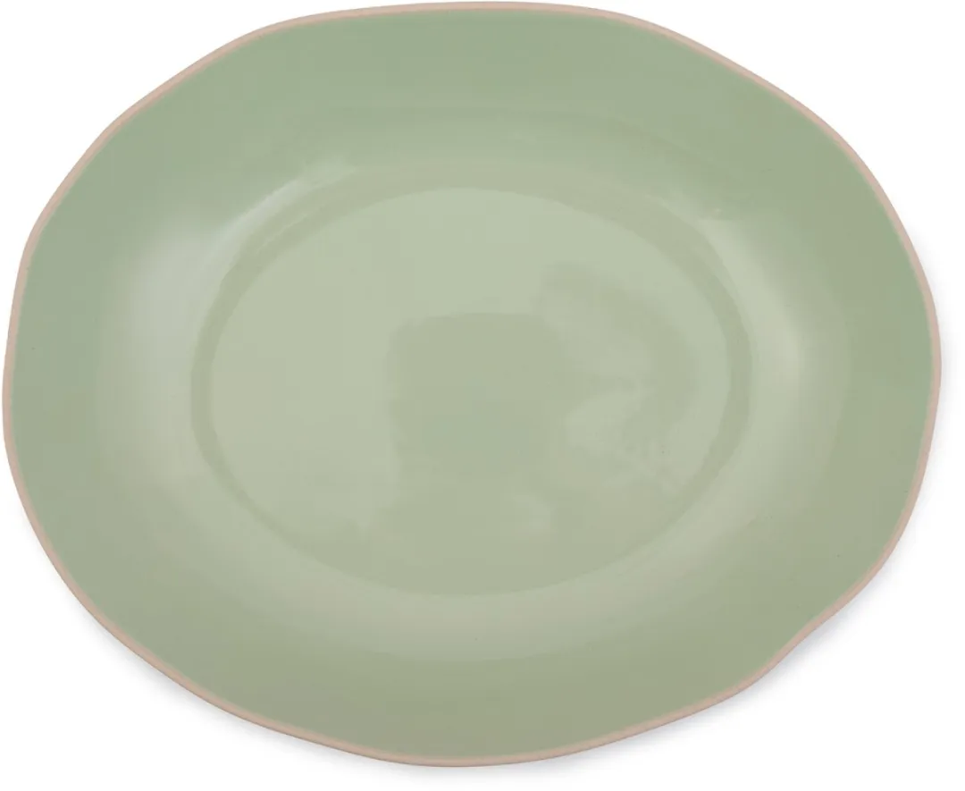 Big Love Bowl Serveerkom, Serveerschaal, Keramiek, Groen, 39 x 32 x 7 cm - Jamie Oliver | Big Love