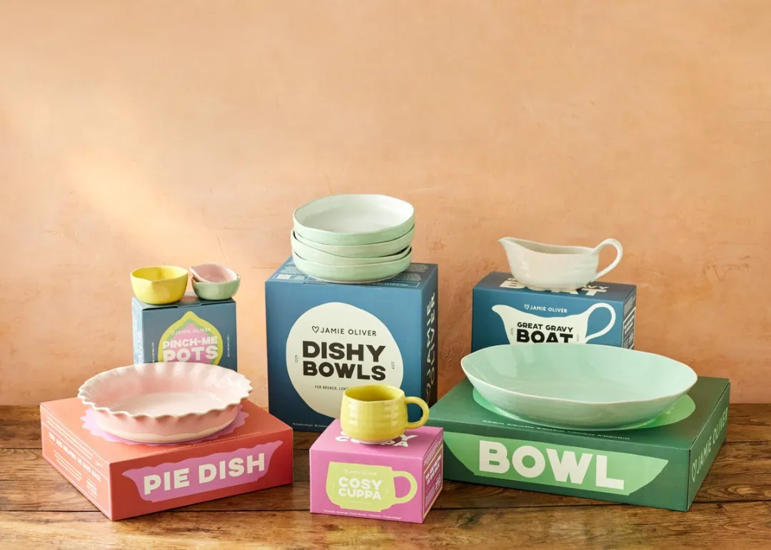 Big Love Bowl Serveerkom, Serveerschaal, Keramiek, Groen, 39 x 32 x 7 cm - Jamie Oliver | Big Love