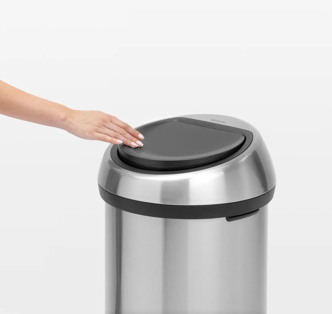 Brabantia Touch Bin Prullenbak 60L - Matt Steel - afbeelding 6 van 6