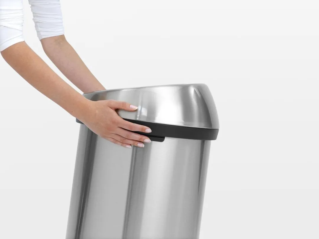 Brabantia Touch Bin Prullenbak 60L - Matt Steel