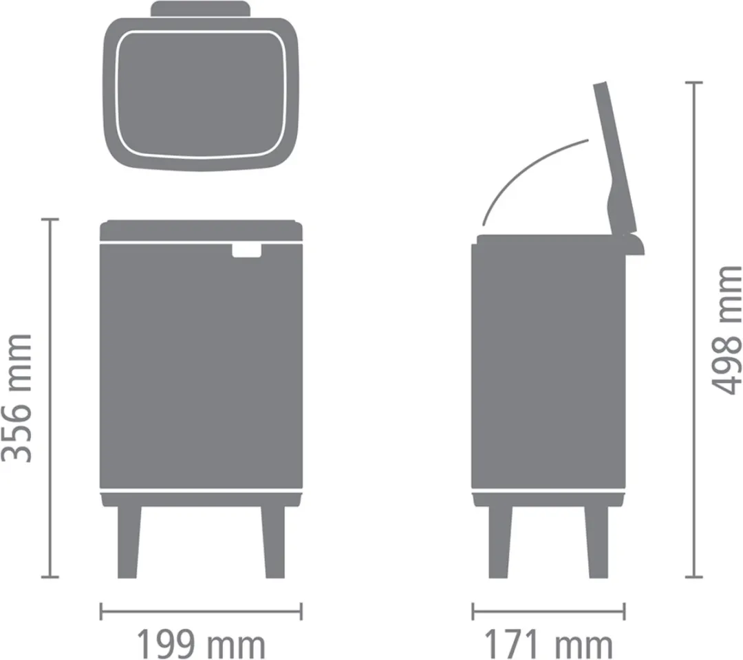 Brabantia Bo Hi Prullenbak 4L - Soft Beige