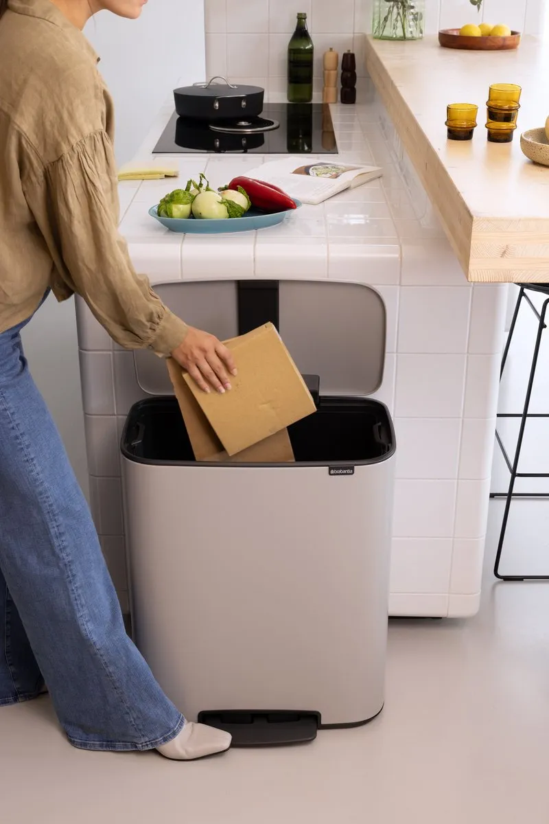 Brabantia Bo Prullenbak 60L - 1 vak - Soft Grey - afbeelding 6 van 6