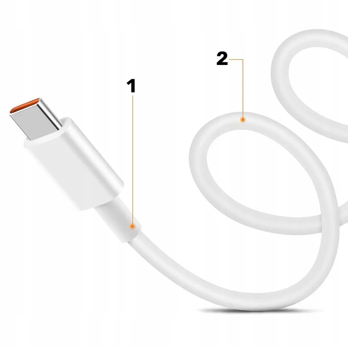 Xiaomi 120W 6A USB-C Kabel - 1m - Wit
