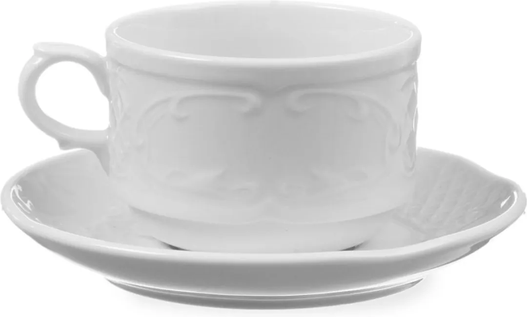 Hendi Porseleinen Koffiekopjes 180ml - 12 Stuks - Wit