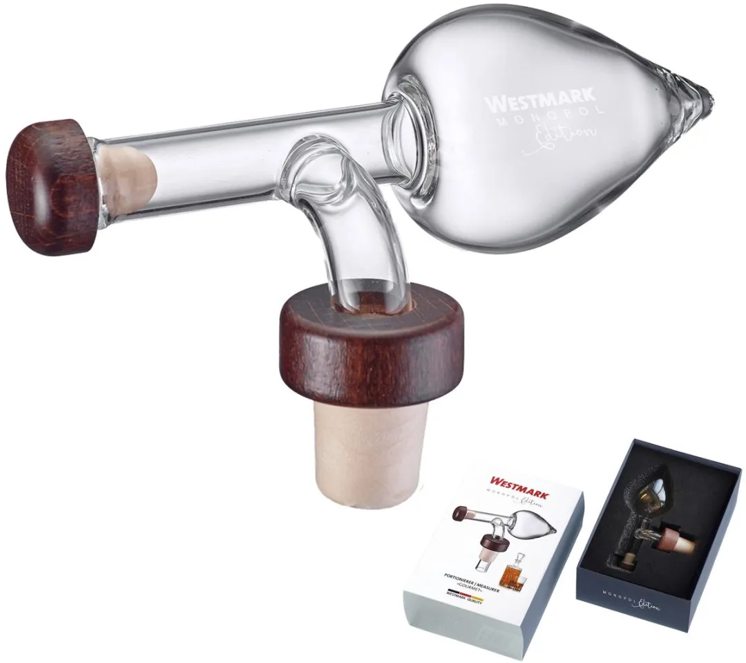 Westmark Scoop 35ml - Luchtdicht - o.a. sterke drank/azijn/olie - Bruin/Transparant
