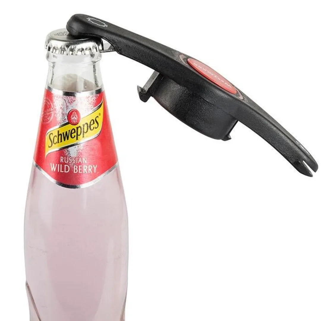 Westmark Propeller 4-in-1 Flesopener - Antraciet/Rood