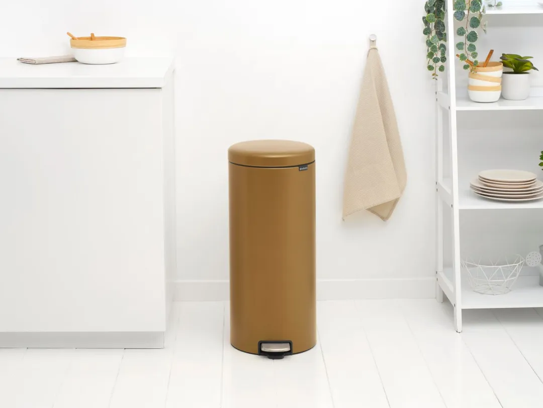 Brabantia NewIcon Prullenbak - 30 liter - Warm Brass