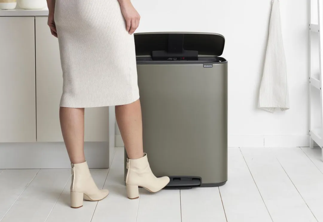 Brabantia Bo Prullenbak 60L - 1 Vak - Platinum
