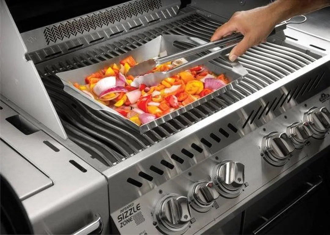 Napoleon PRO RVS Grill Topper - Groen