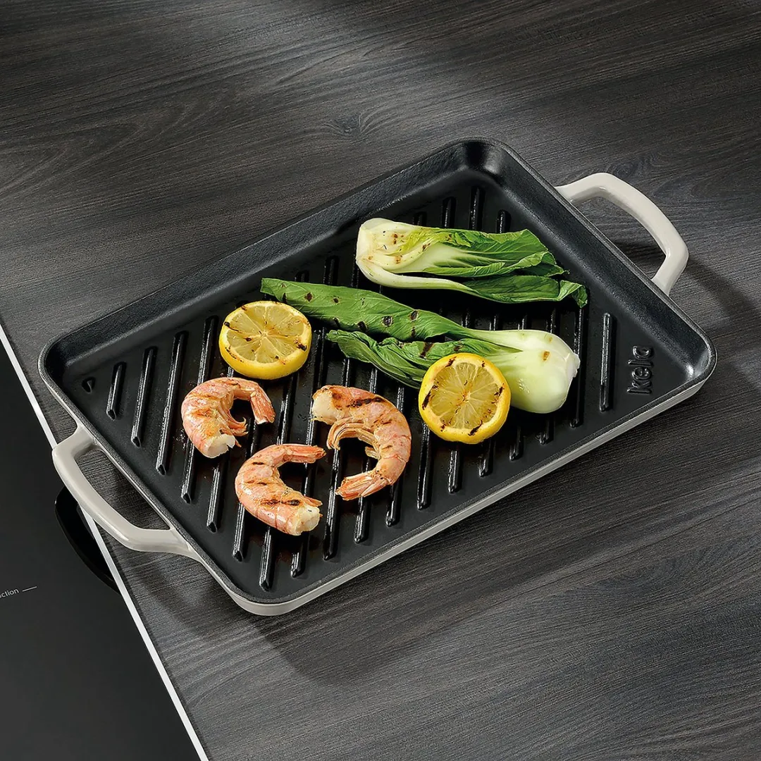 Kela Calido Gietijzeren Grillplaat 25x35cm - Grijs
