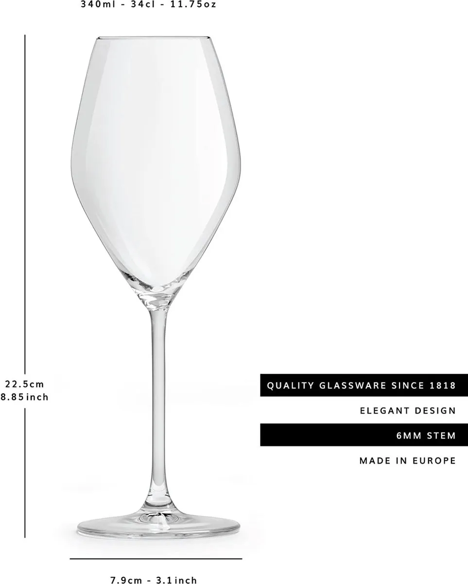 Libbey Iduna Collection Wijnglazen - 6 Stuks - Ø9.5cm