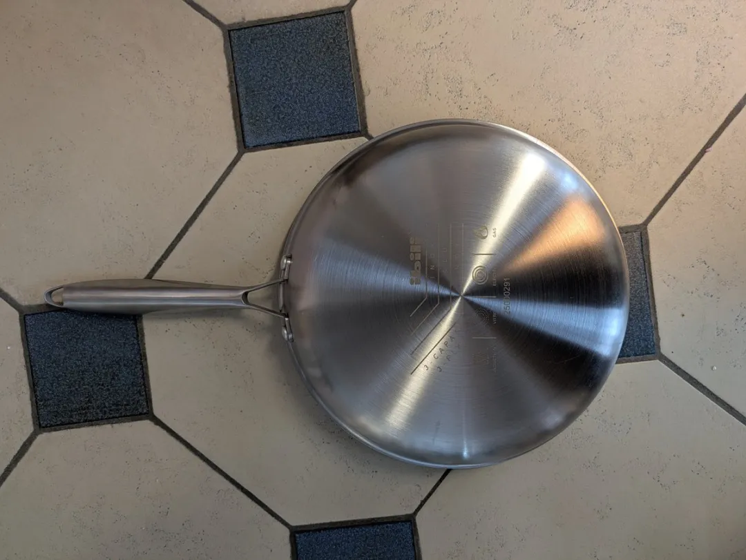 Ibili Triply 28cm Koekenpan - RVS/Zwart - 28cm