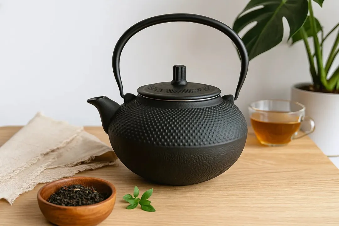 Cookinglife Theepot Gietijzer 1,5L - Zwart