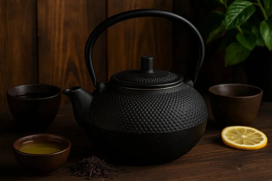 Cookinglife Theepot Gietijzer 1,5L - Zwart