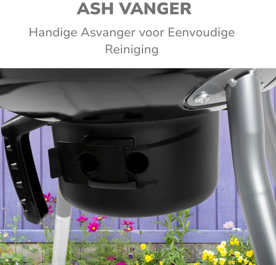 Alpina Kogelbarbecue Ø45cm - Houtskool - Zwart