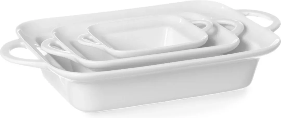 HENDI Rechthoekige Tapasschaal Porselein 0,25L - 236x126x48mm