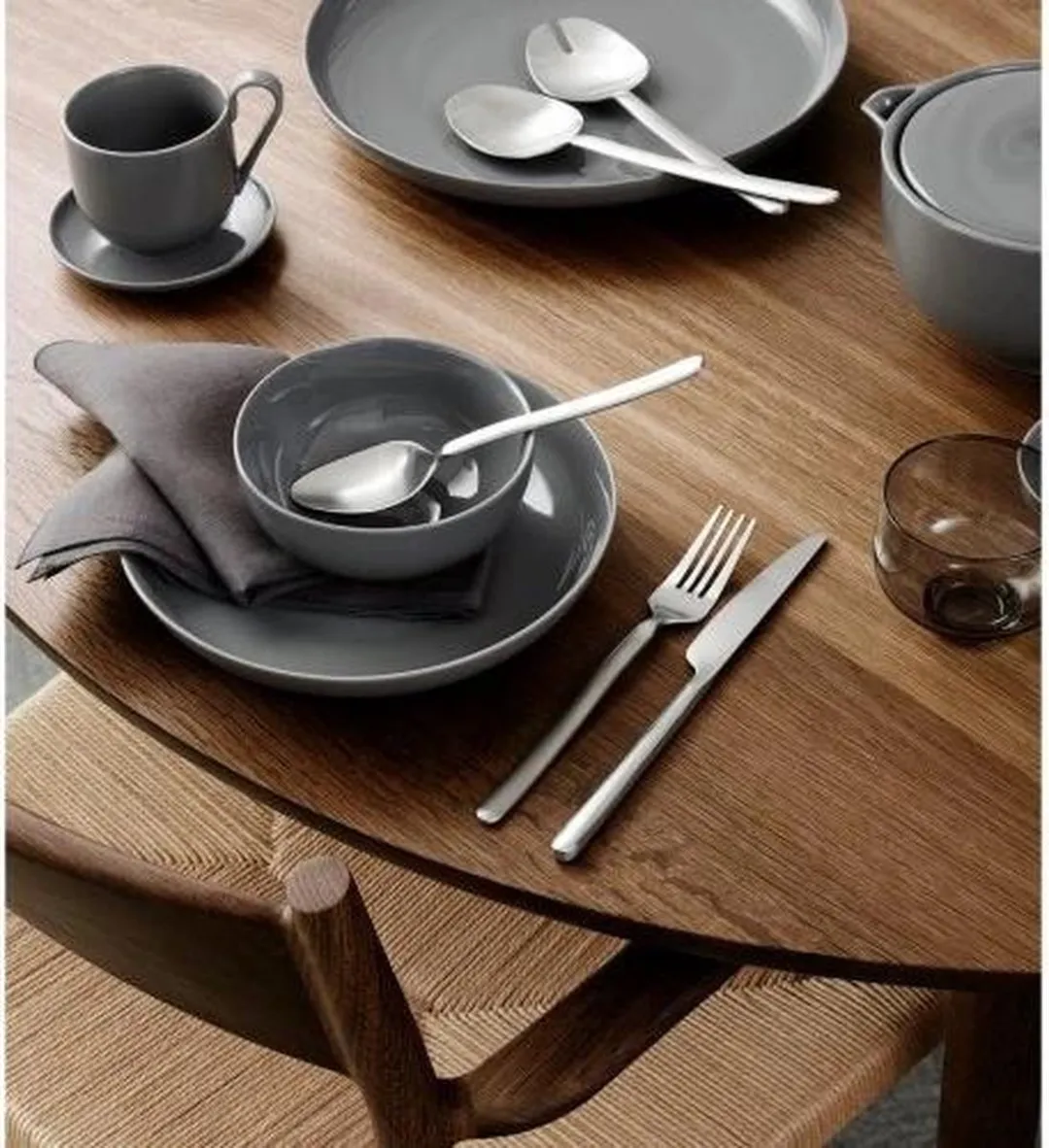 Blomus 64010 Koffiekoppen met schotel - Set 2 - Grijs - afbeelding 2 van 6