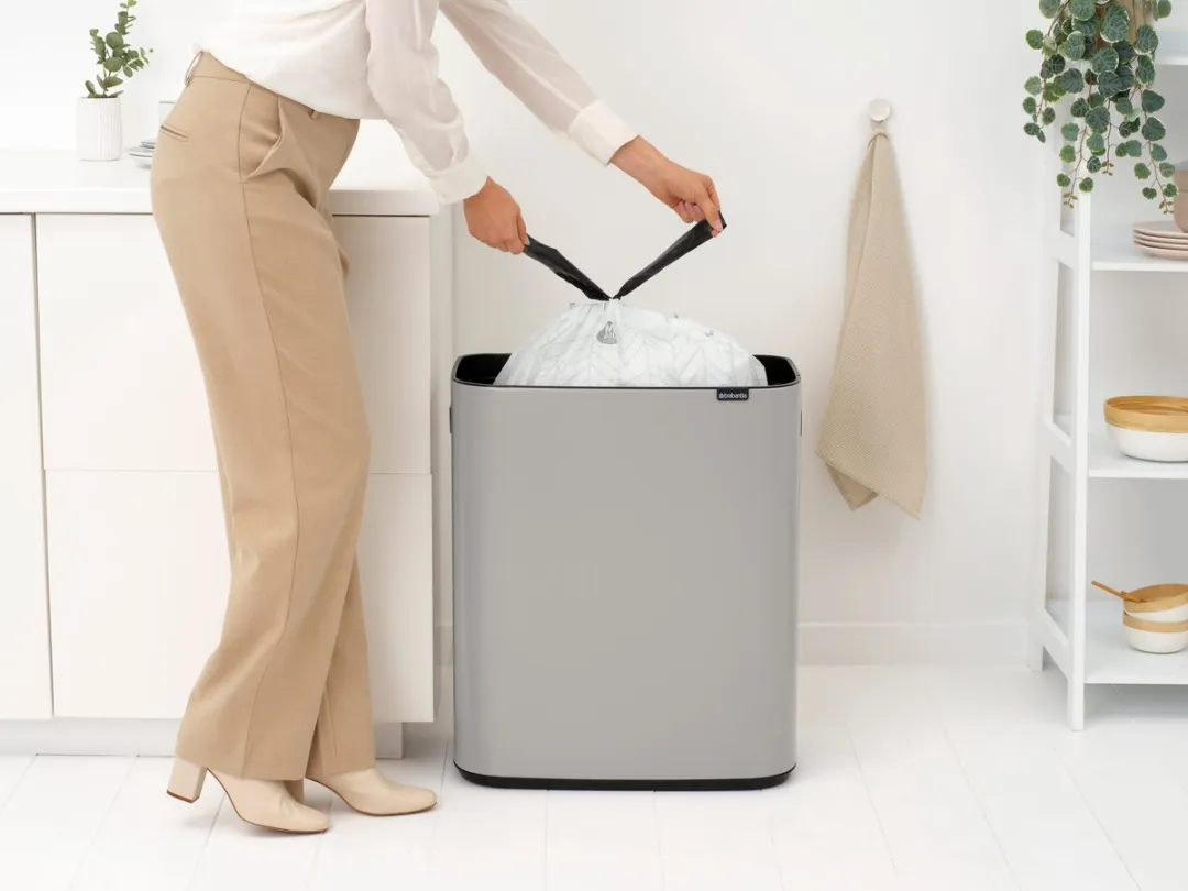 Brabantia Bo Touch Bin Prullenbak 60L - 1 Vak - Soft Grey