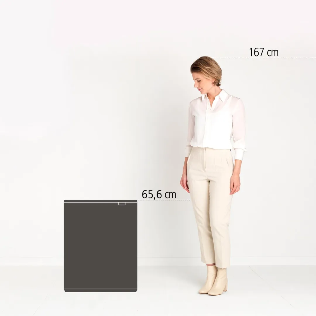Brabantia Bo Touch Bin Prullenbak 60L - 1 Vak - Soft Grey - afbeelding 6 van 6