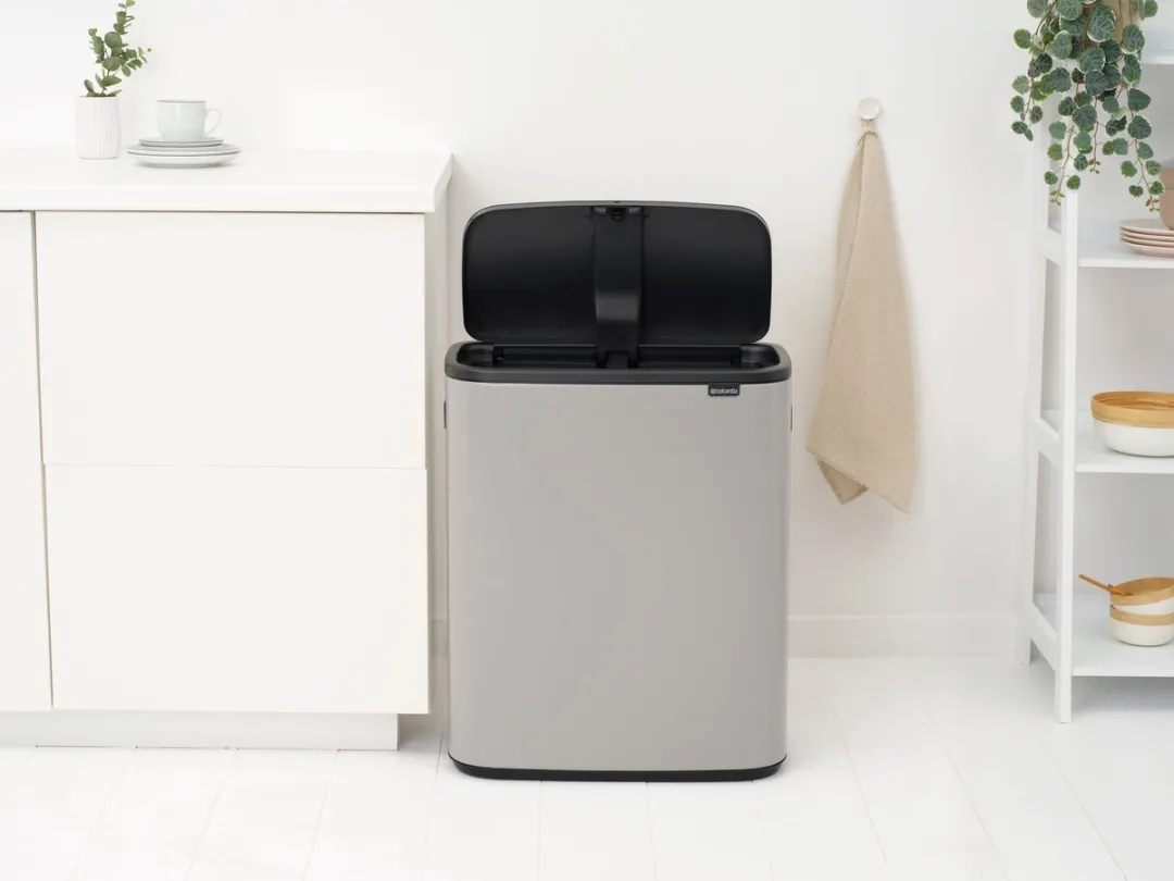 Brabantia Bo Touch Bin Prullenbak 60L - 1 Vak - Soft Grey