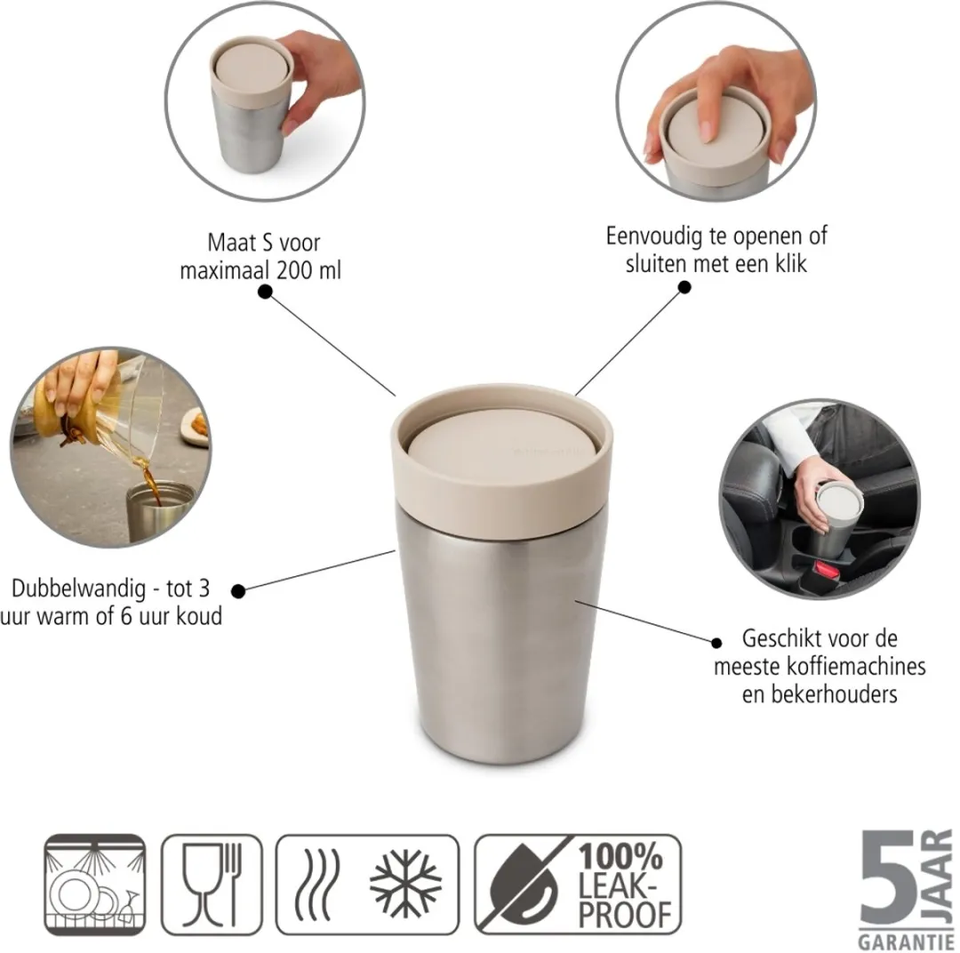 Brabantia Make & Take Thermosbeker 200ml - Soft Beige