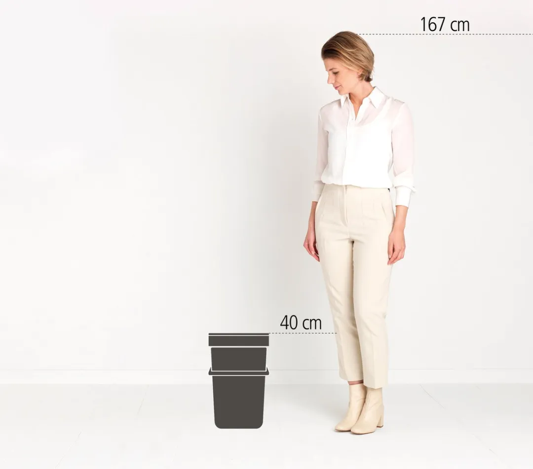 Brabantia Sort & Go Prullenbak 16L - Dark Grey