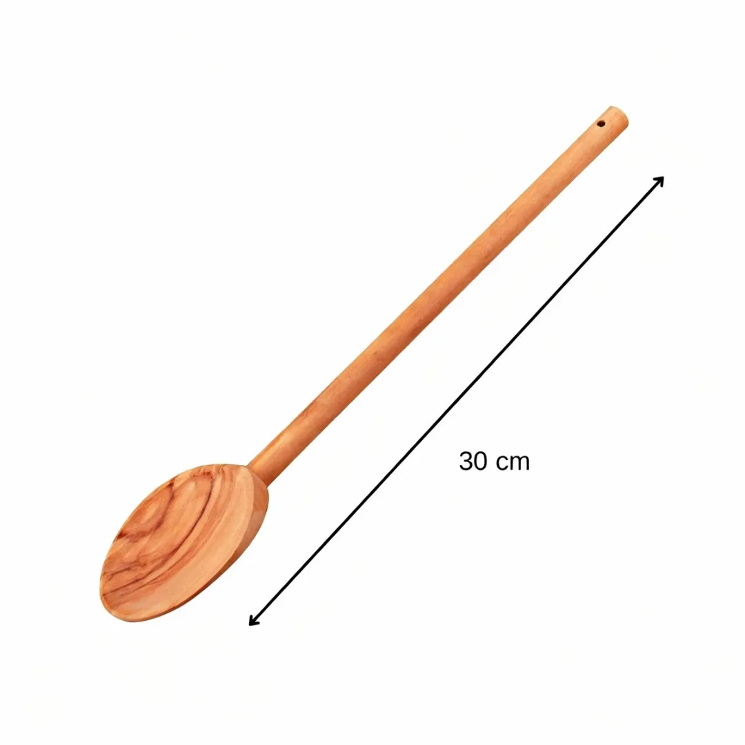 Fackelmann 30850 Ronde Keukenlepel Olijfhout - 30cm