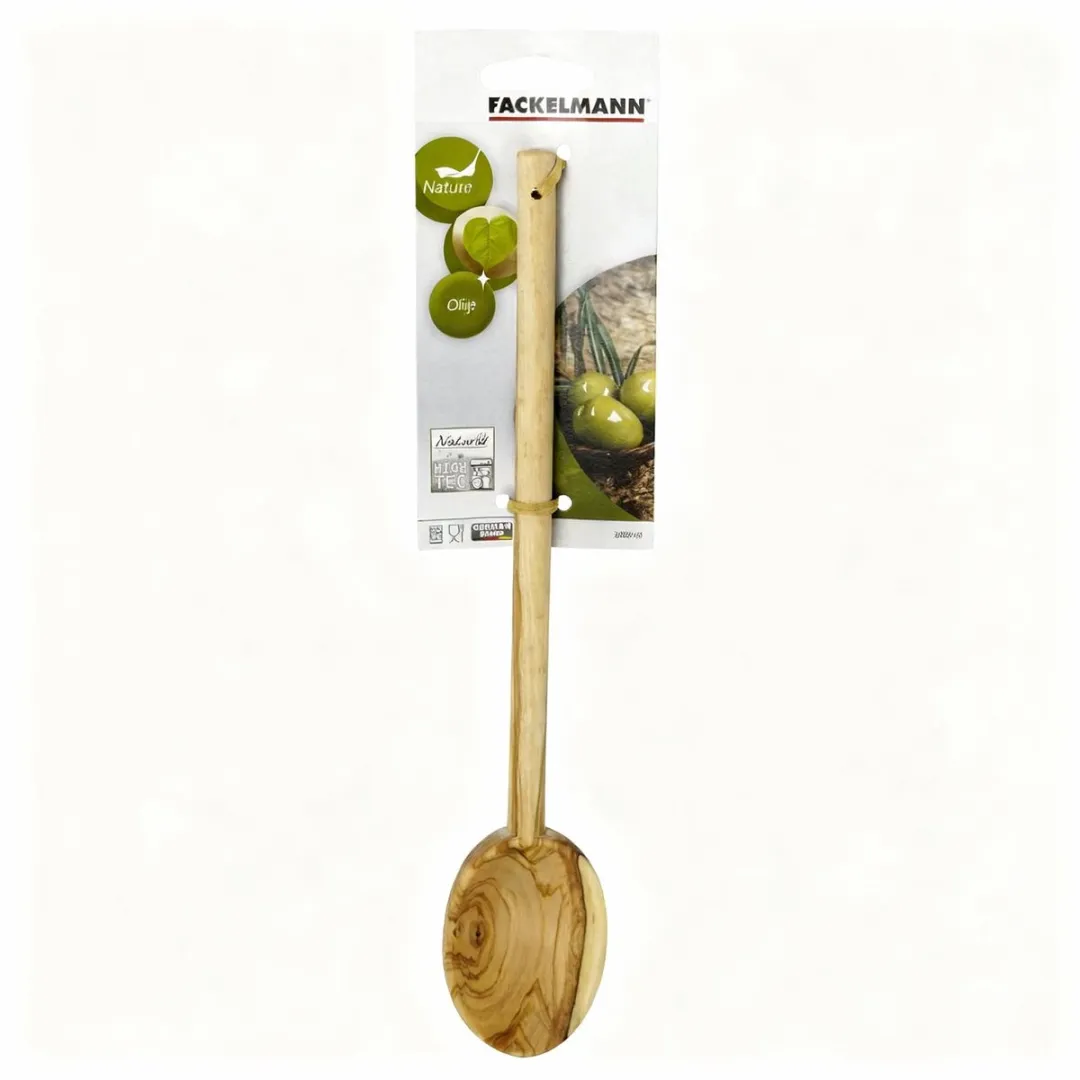 Fackelmann 30850 Ronde Keukenlepel Olijfhout - 30cm