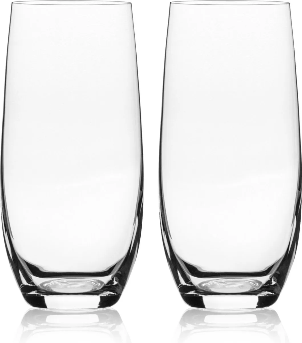 VacuVin Longdrinkglazen 35cl - Set van 2 - Kristalglas