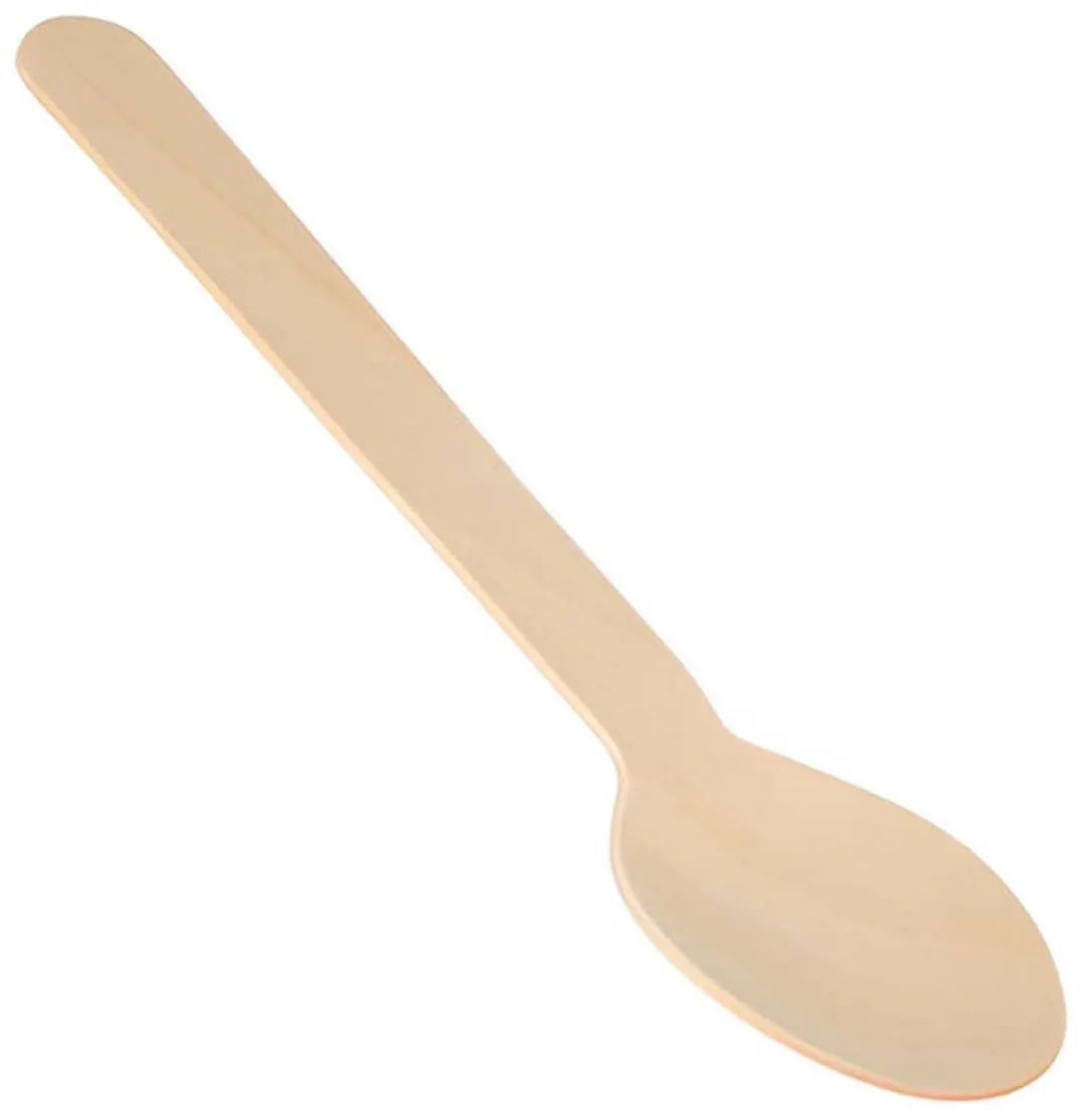 Alpina Houten Eetlepels 16cm - 50 Stuks